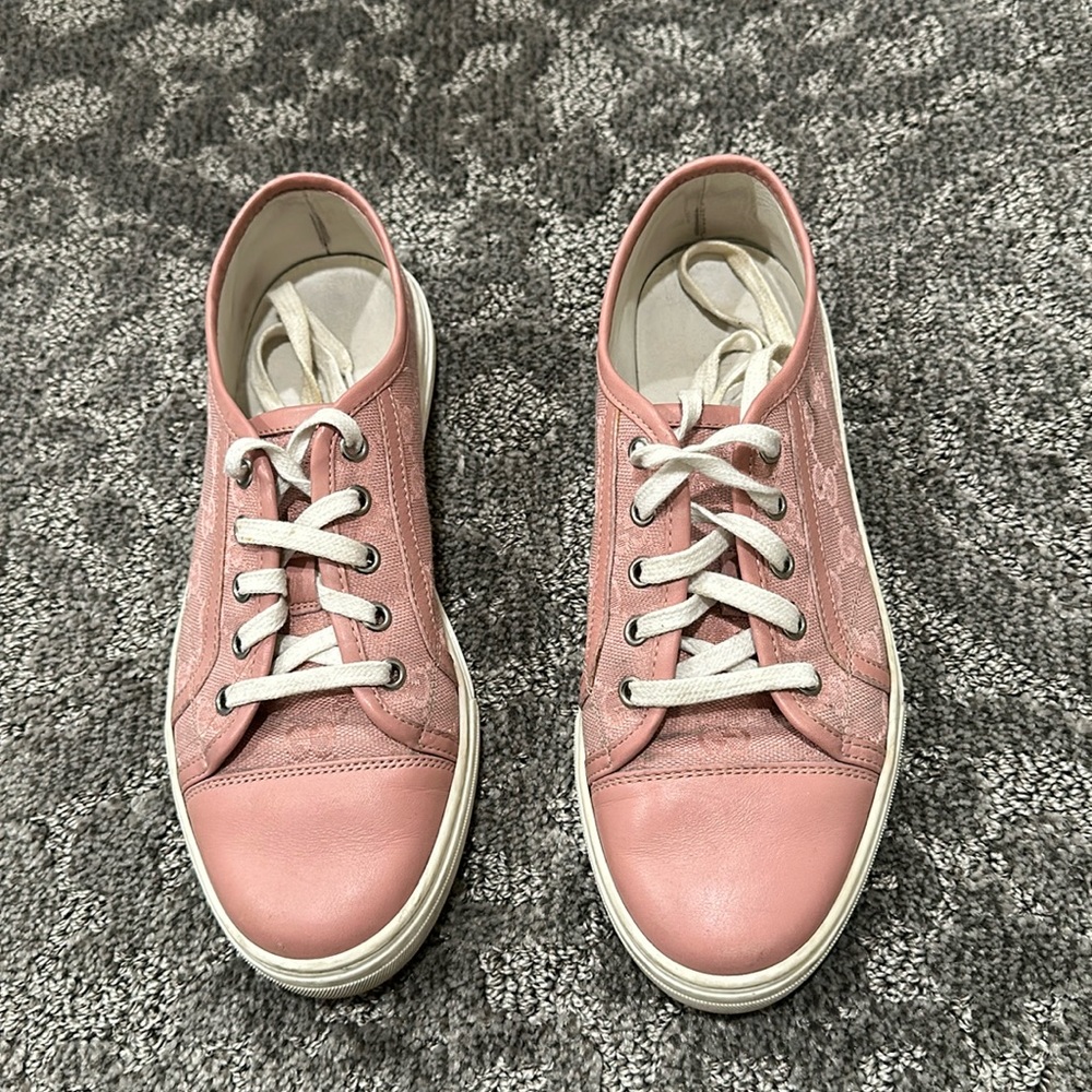 Gucci pink sneakers